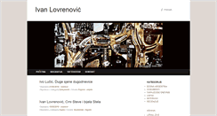 Desktop Screenshot of ivanlovrenovic.com