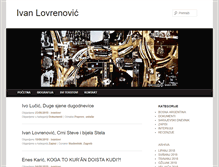 Tablet Screenshot of ivanlovrenovic.com